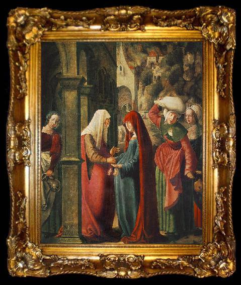 framed  Marx Reichlich Meeting of Mary and Elisabeth, ta009-2
